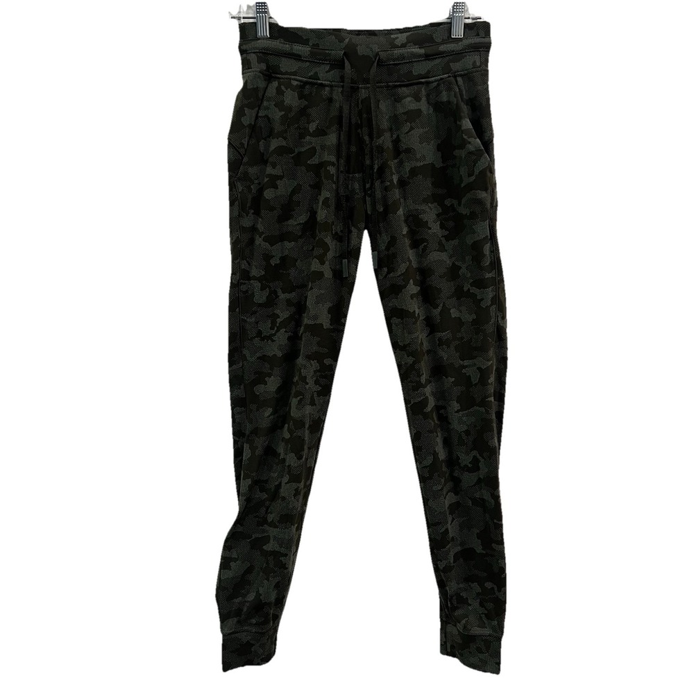 Lululemon Ready to Rulu High Rise Joggers Camo Olive‎ Multi size 6